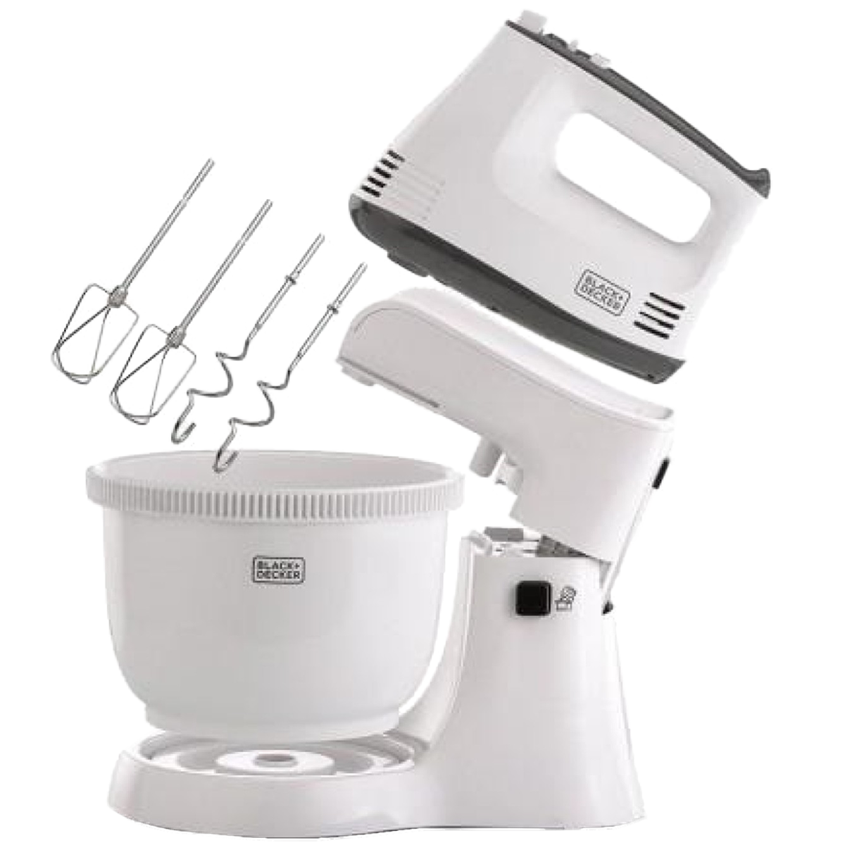 Black and deals white stand mixer